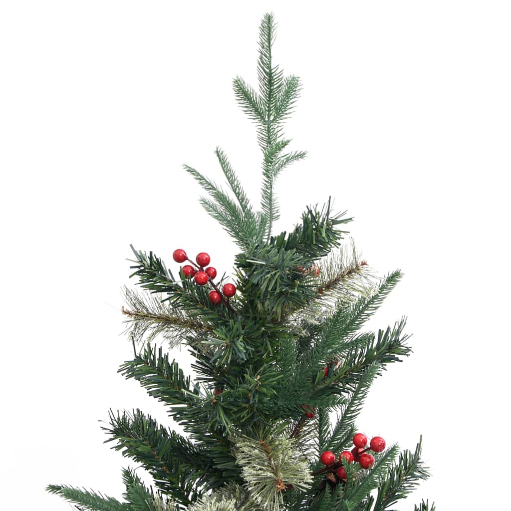 juletræ med grankogler 150 cm PVC & PE grøn