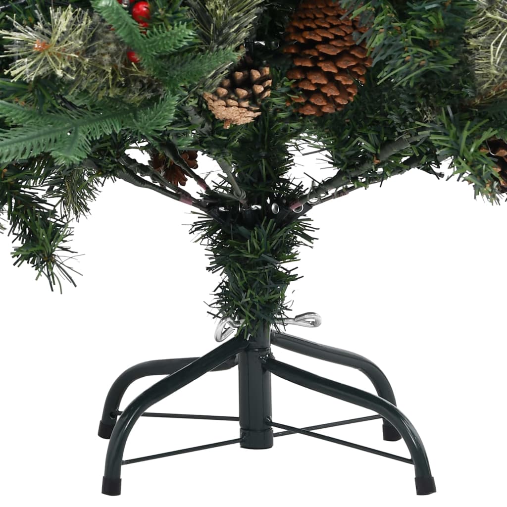 juletræ med grankogler 150 cm PVC & PE grøn
