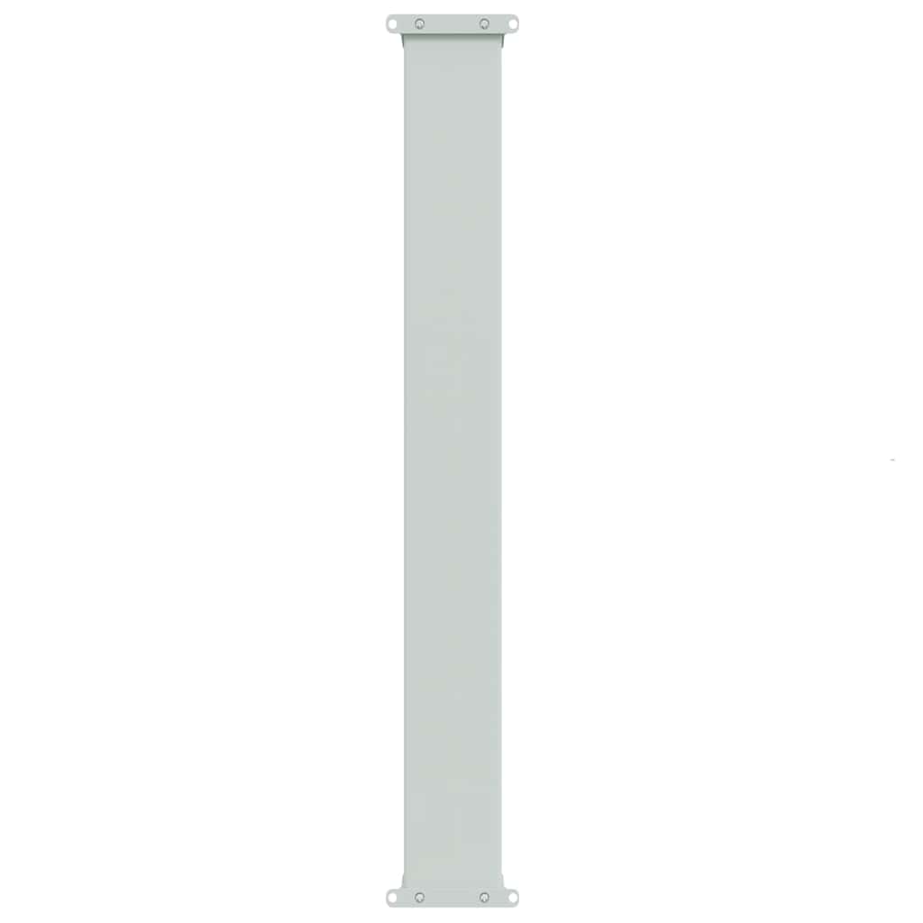 sammenrullelig sidemarkise til terrassen 117x614 cm grå