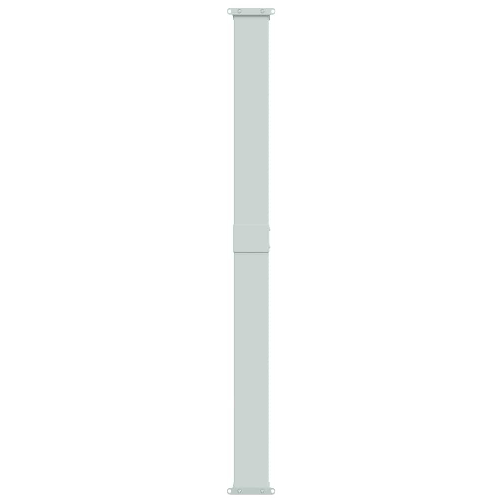 sammenrullelig sidemarkise til terrassen 180x614 cm grå