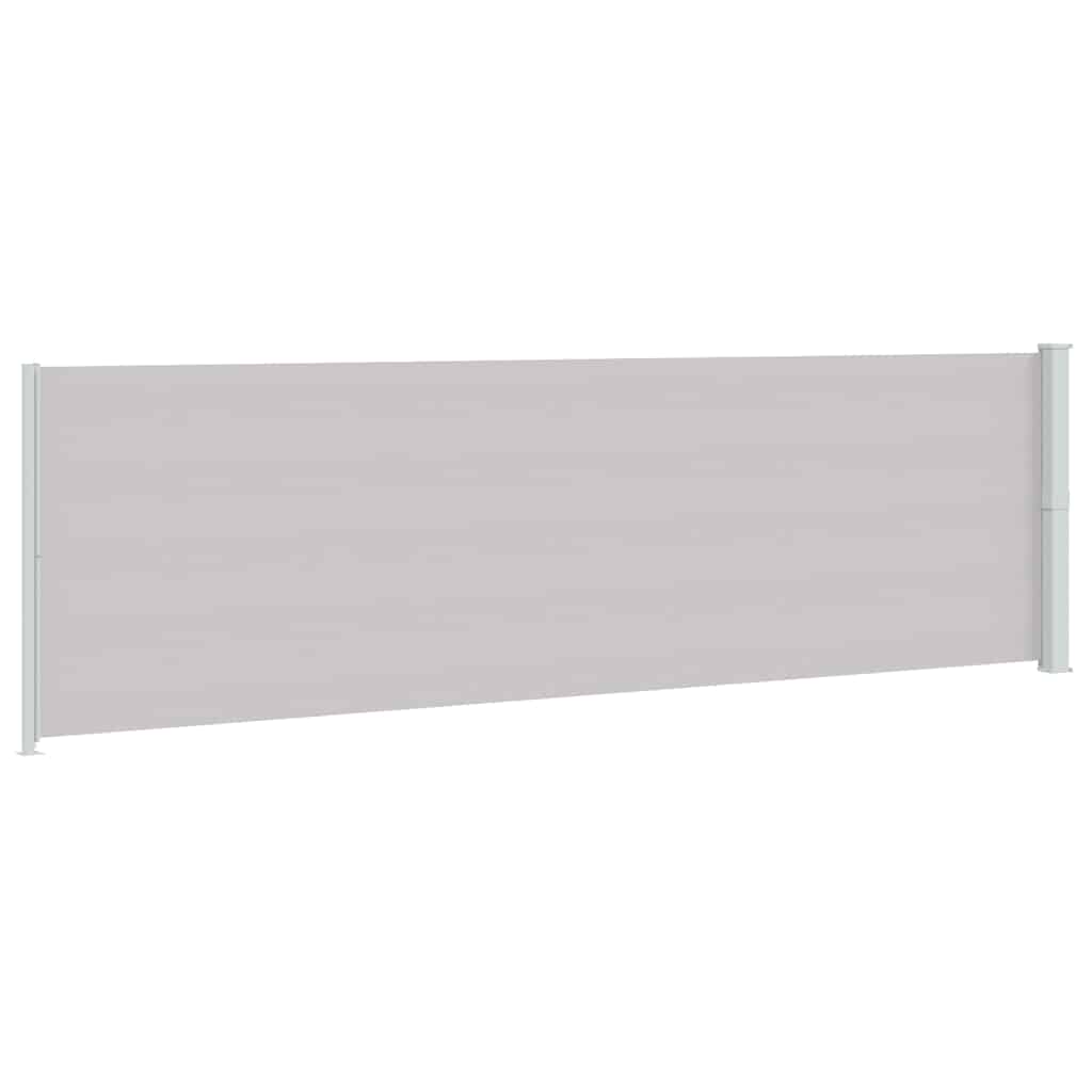 sammenrullelig sidemarkise til terrassen 180x614 cm grå