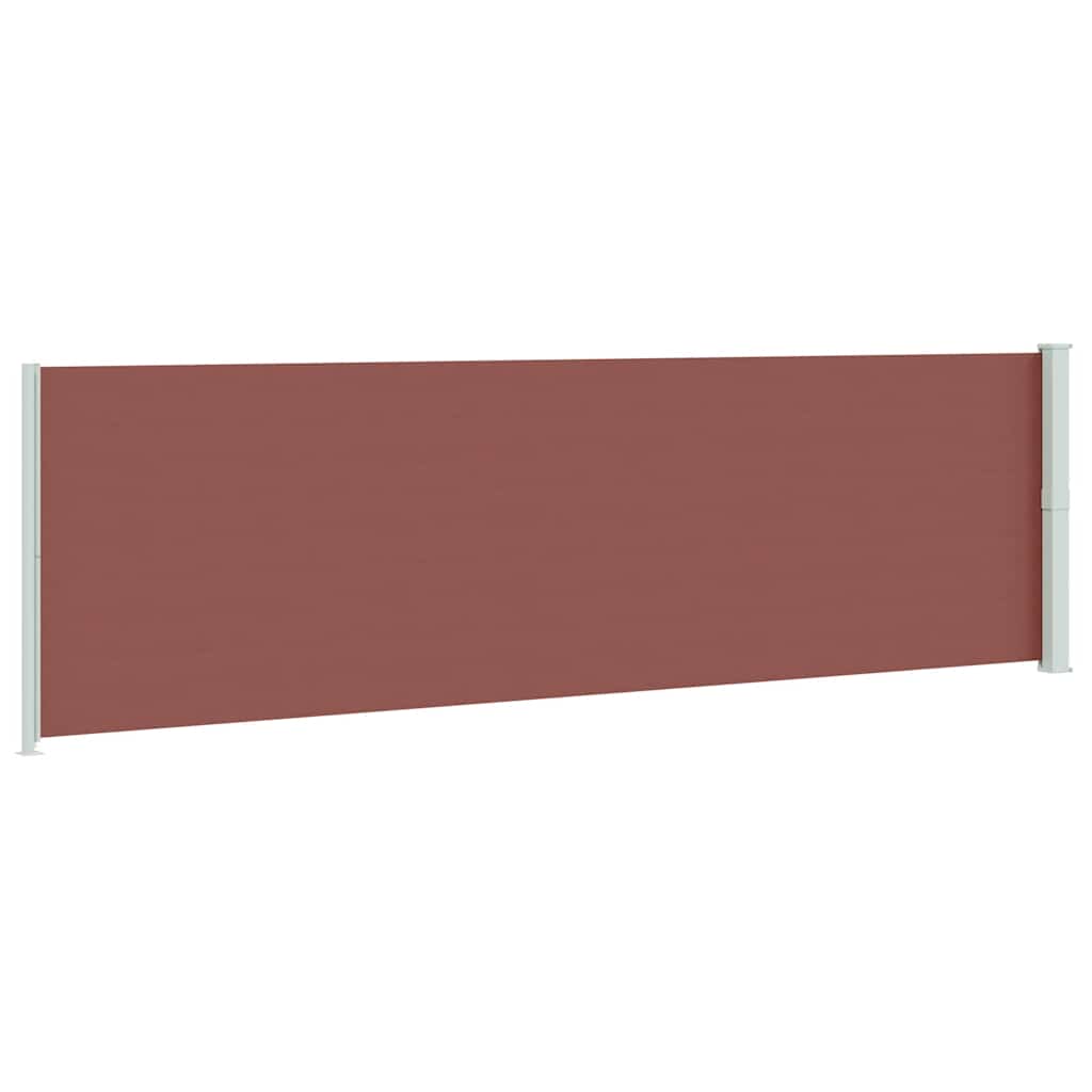 sammenrullelig sidemarkise til terrassen 180x600 cm brun