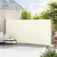 sammenrullelig sidemarkise til terrassen 200x614 cm cremefarvet