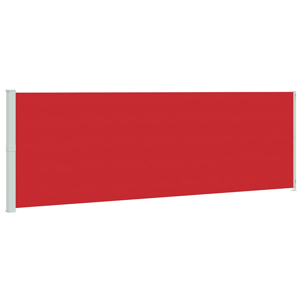 sammenrullelig sidemarkise til terrassen 200x600 cm rød