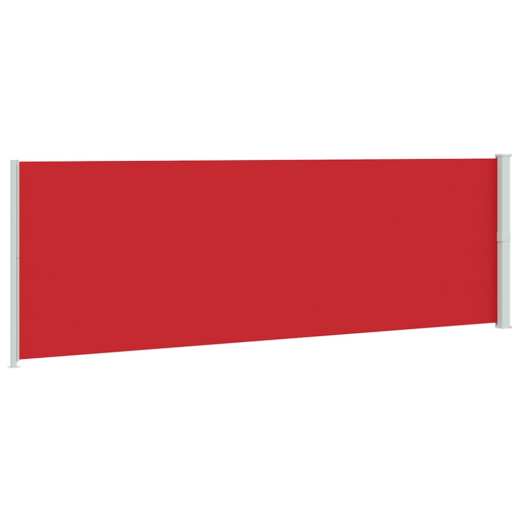 sammenrullelig sidemarkise til terrassen 200x600 cm rød