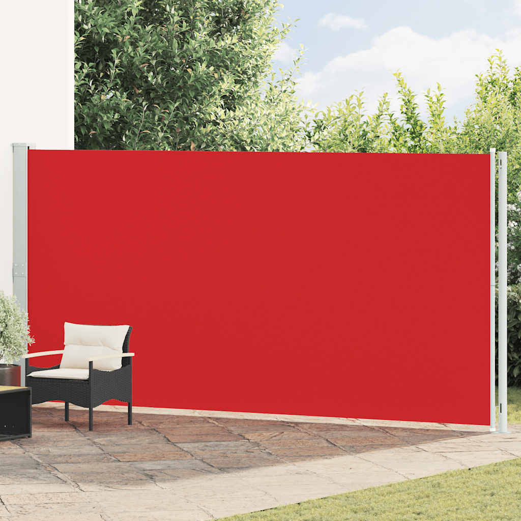 sammenrullelig sidemarkise til terrassen 200x600 cm rød