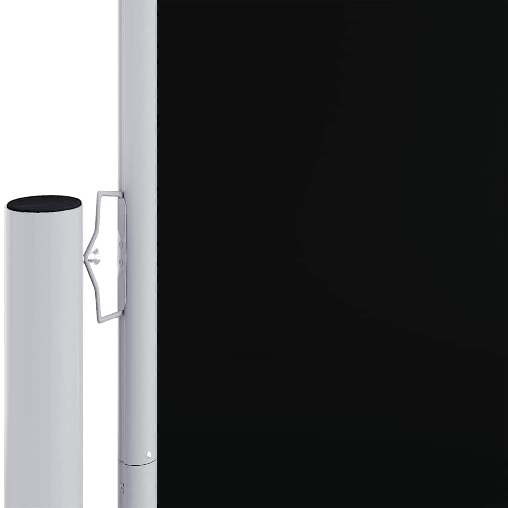 sammenrullelig sidemarkise 180x600 cm sort