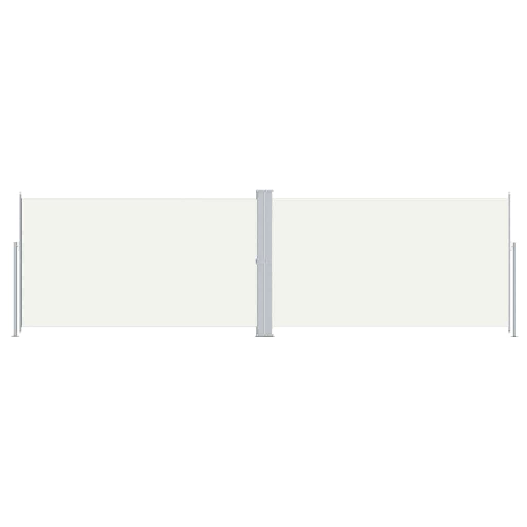 sammenrullelig sidemarkise 180x600 cm cremefarvet