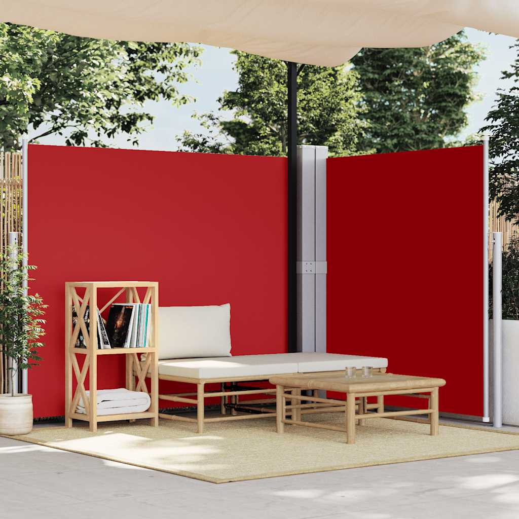 sammenrullelig sidemarkise 180x600 cm rød