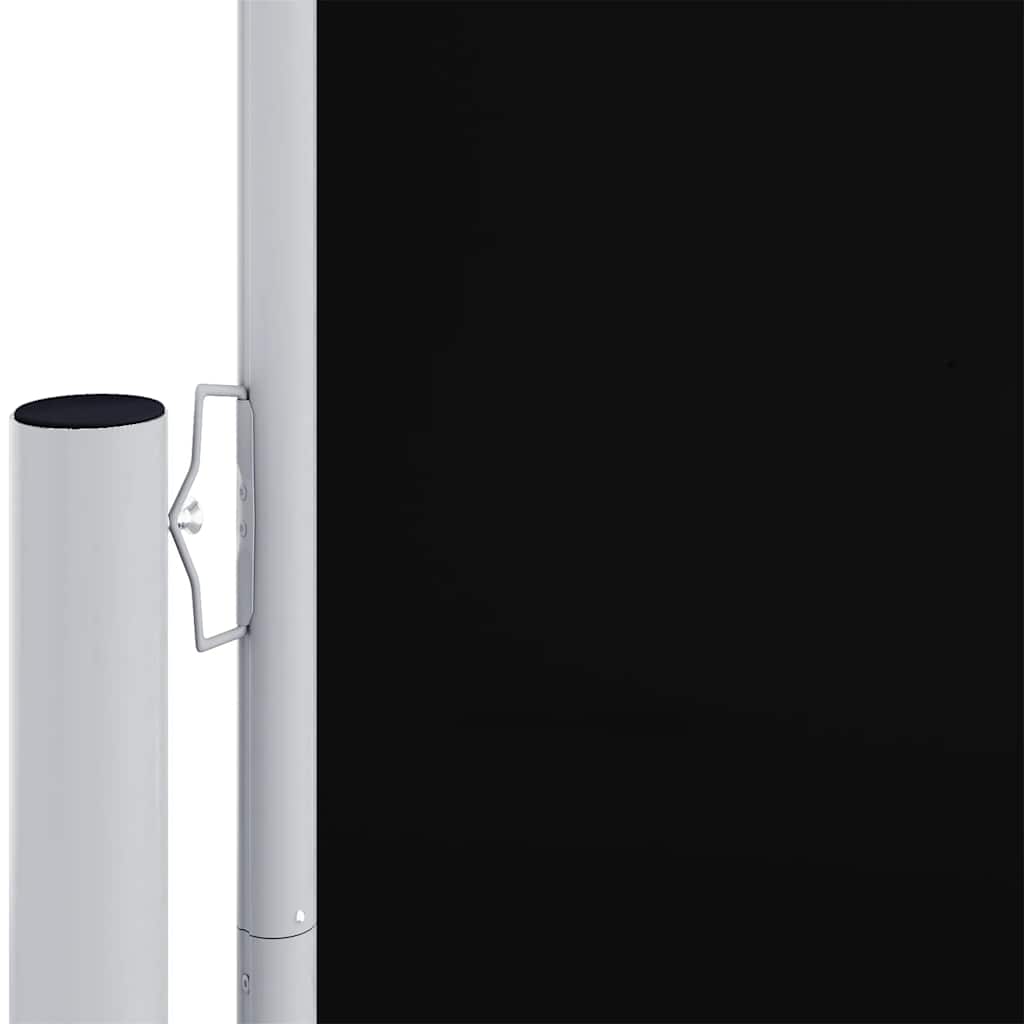 sammenrullelig sidemarkise 200x600 cm sort