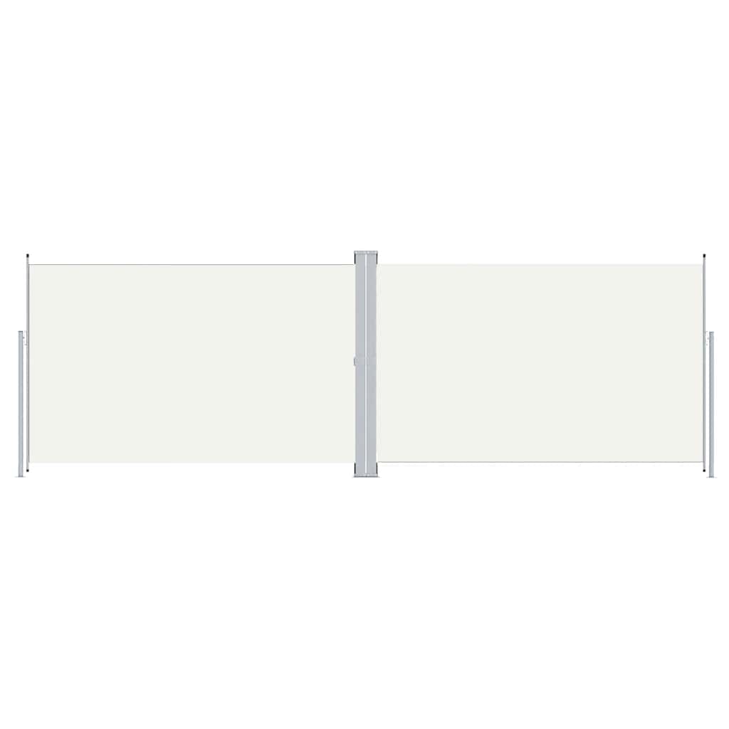 sammenrullelig sidemarkise 200x600 cm cremefarvet