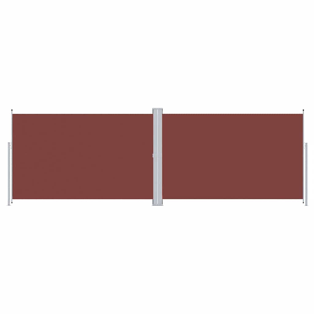 sammenrullelig sidemarkise 200x600 cm brun