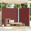 sammenrullelig sidemarkise 200x600 cm brun
