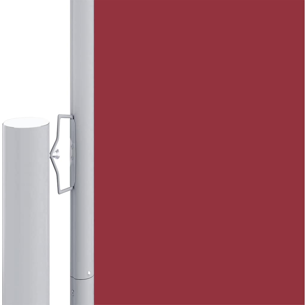 sammenrullelig sidemarkise 220x600 cm rød