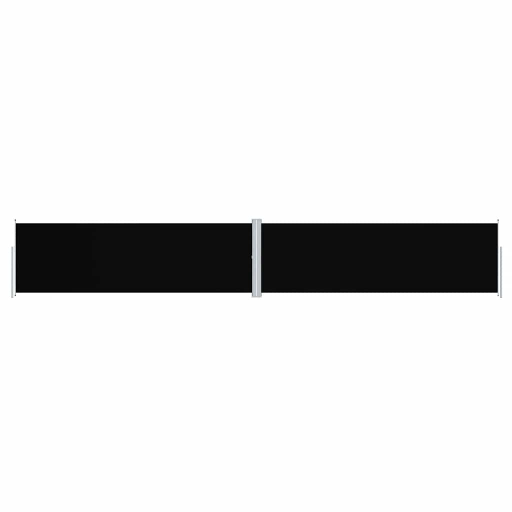 sammenrullelig sidemarkise 160x1000 cm sort