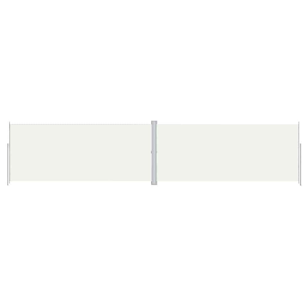 sammenrullelig sidemarkise 220x1000 cm cremefarvet