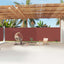 sammenrullelig sidemarkise 200x1200 cm brun
