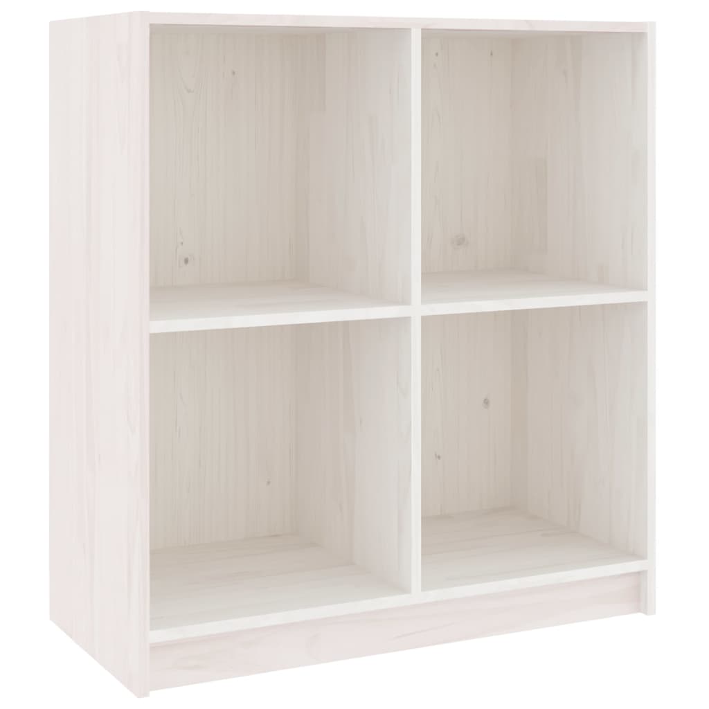 skænk 70x33x76 cm massivt fyrretræ hvid