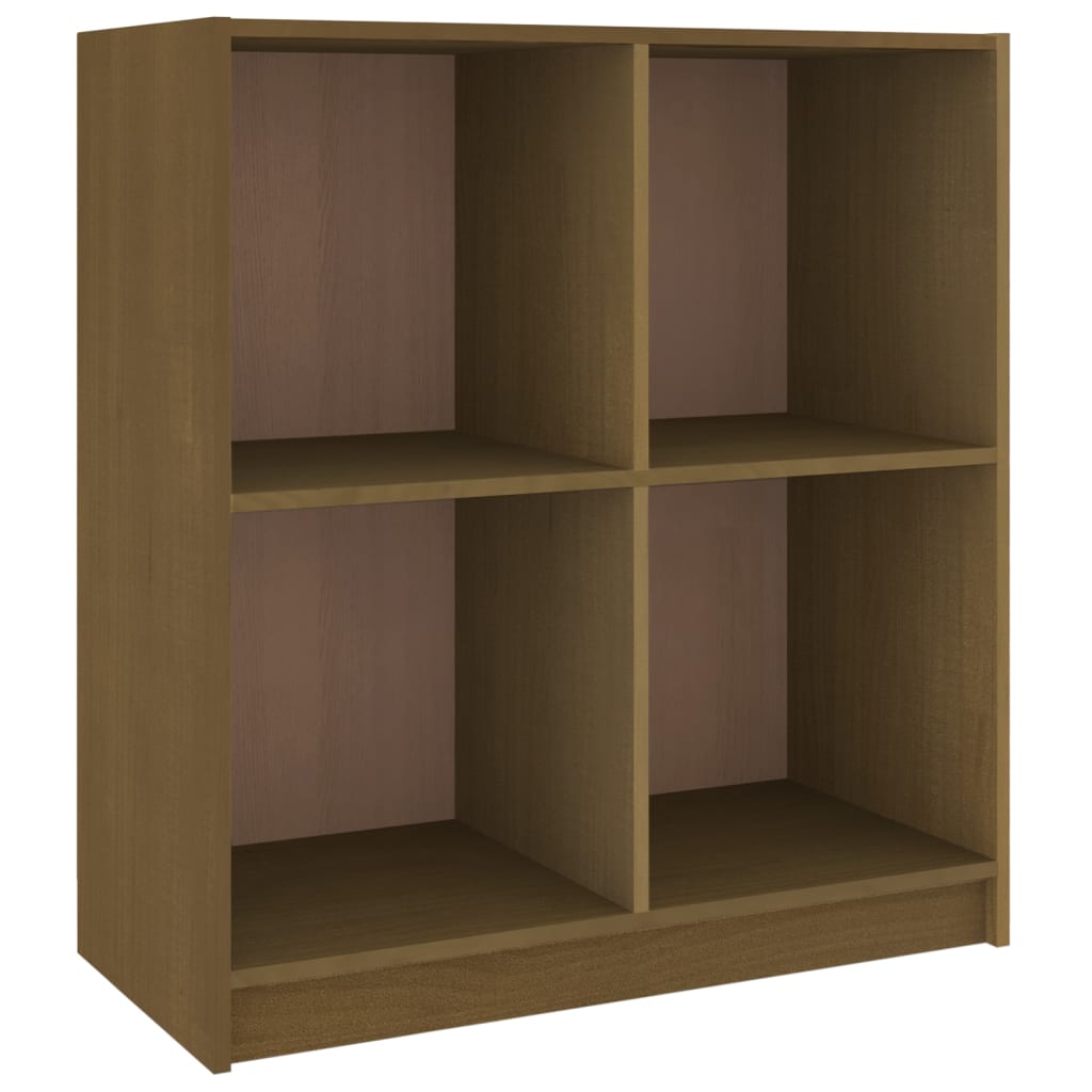 skænk 70x33x76 cm massivt fyrretræ gyldenbrun