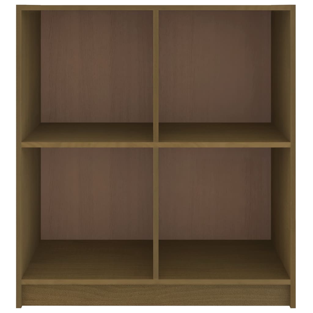 skænk 70x33x76 cm massivt fyrretræ gyldenbrun