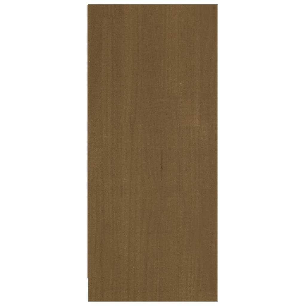 skænk 70x33x76 cm massivt fyrretræ gyldenbrun