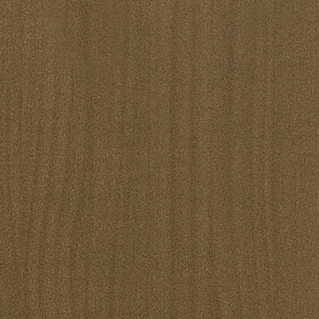 skænk 70x33x76 cm massivt fyrretræ gyldenbrun