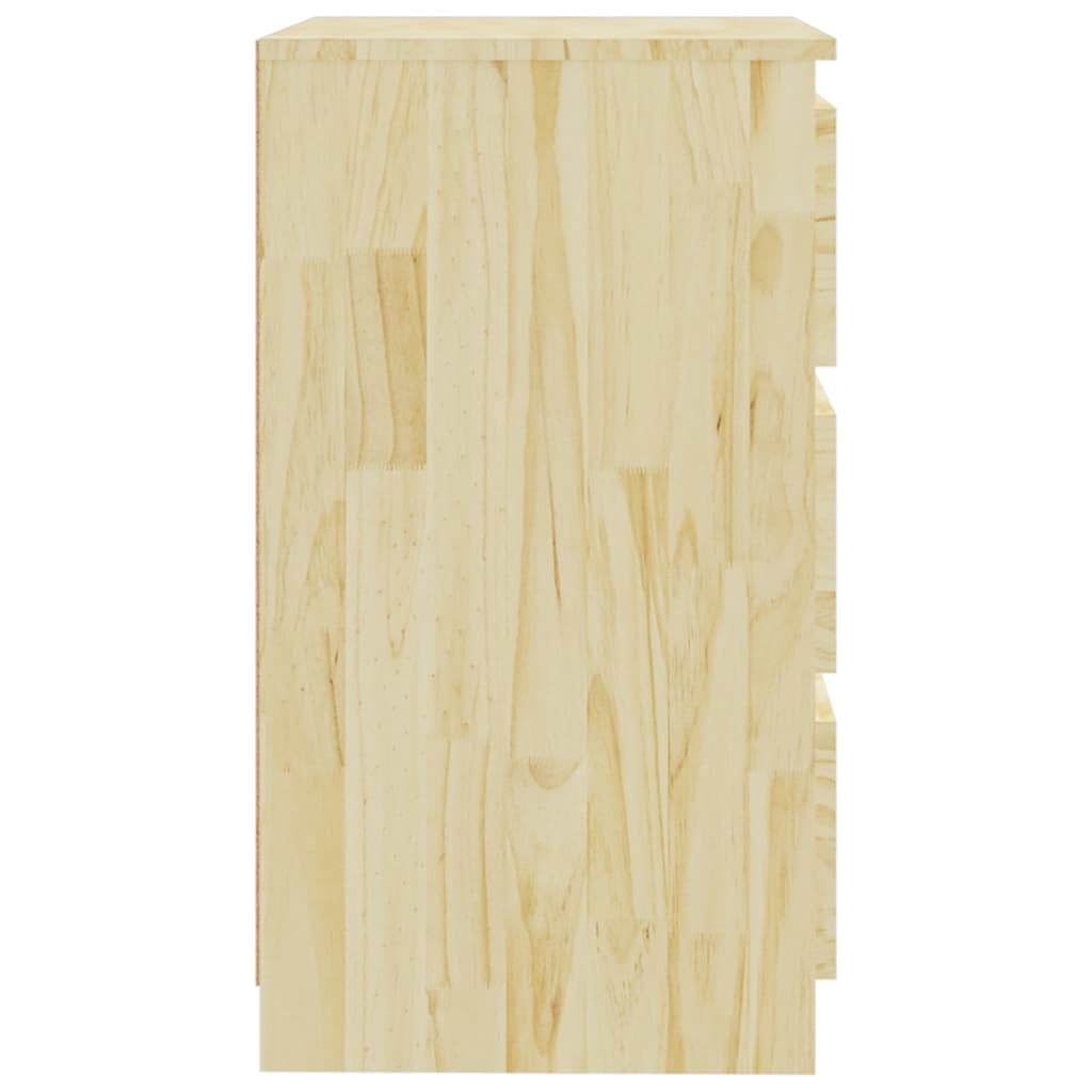 sengeborde 2 stk. 60x36x64 cm massivt fyrretræ