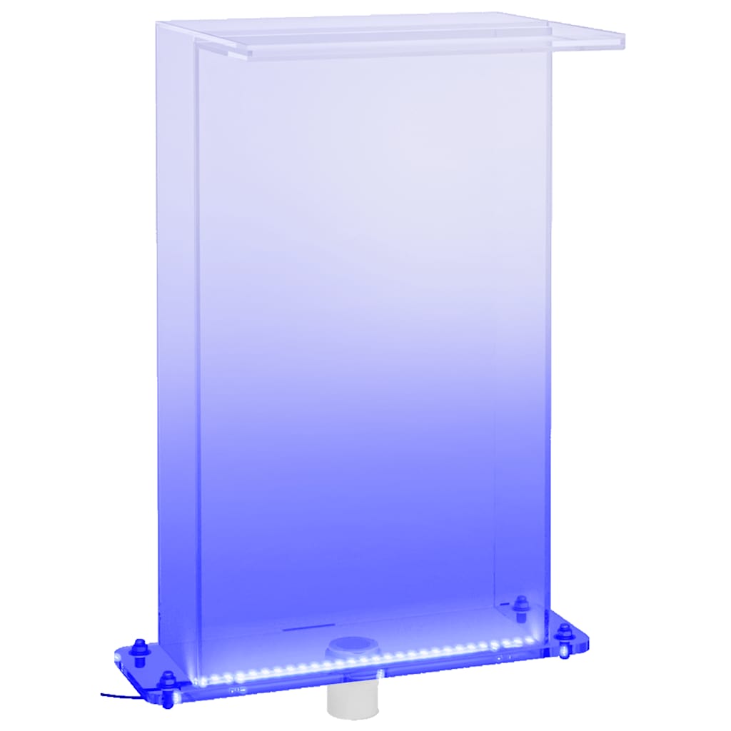 poolfontæne m. RGB LED'er 51 cm akryl