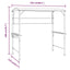 pavillon med tag 220x110x200 cm cremefarvet