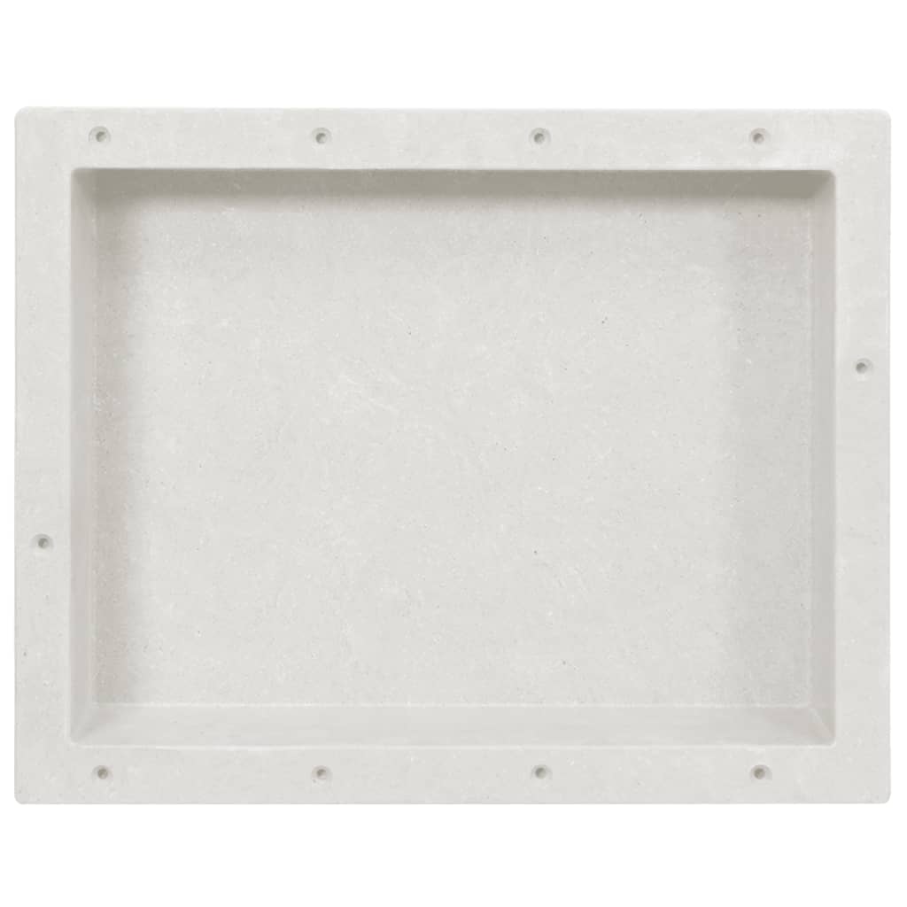 bruseniche 41x51x10 cm mat hvid