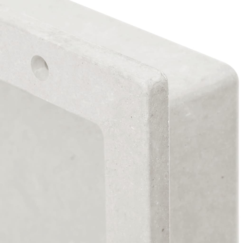 bruseniche 41x51x10 cm mat hvid