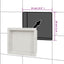 bruseniche 41x51x10 cm mat hvid
