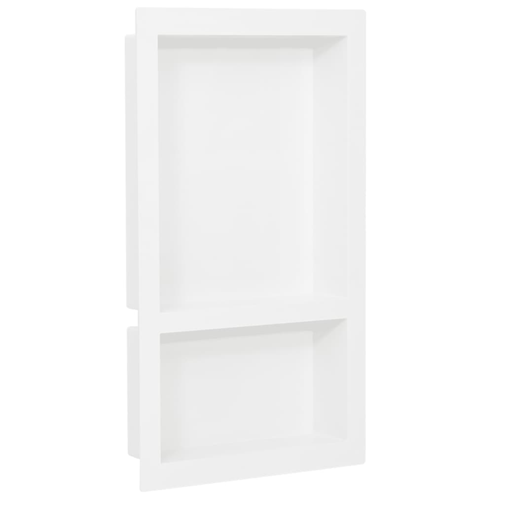 bruseniche med 2 rum 41x69x9 cm mat hvid