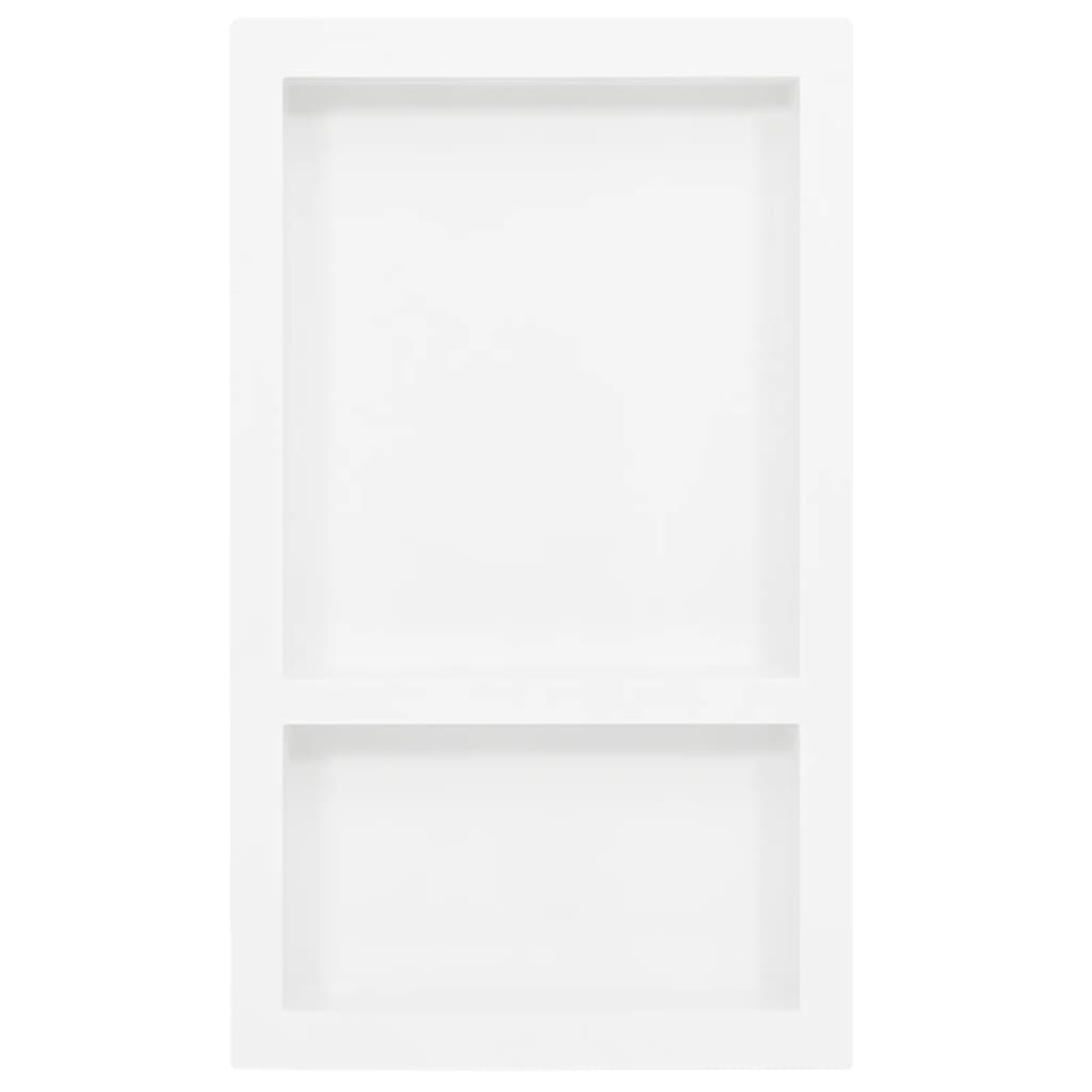 bruseniche med 2 rum 41x69x9 cm mat hvid