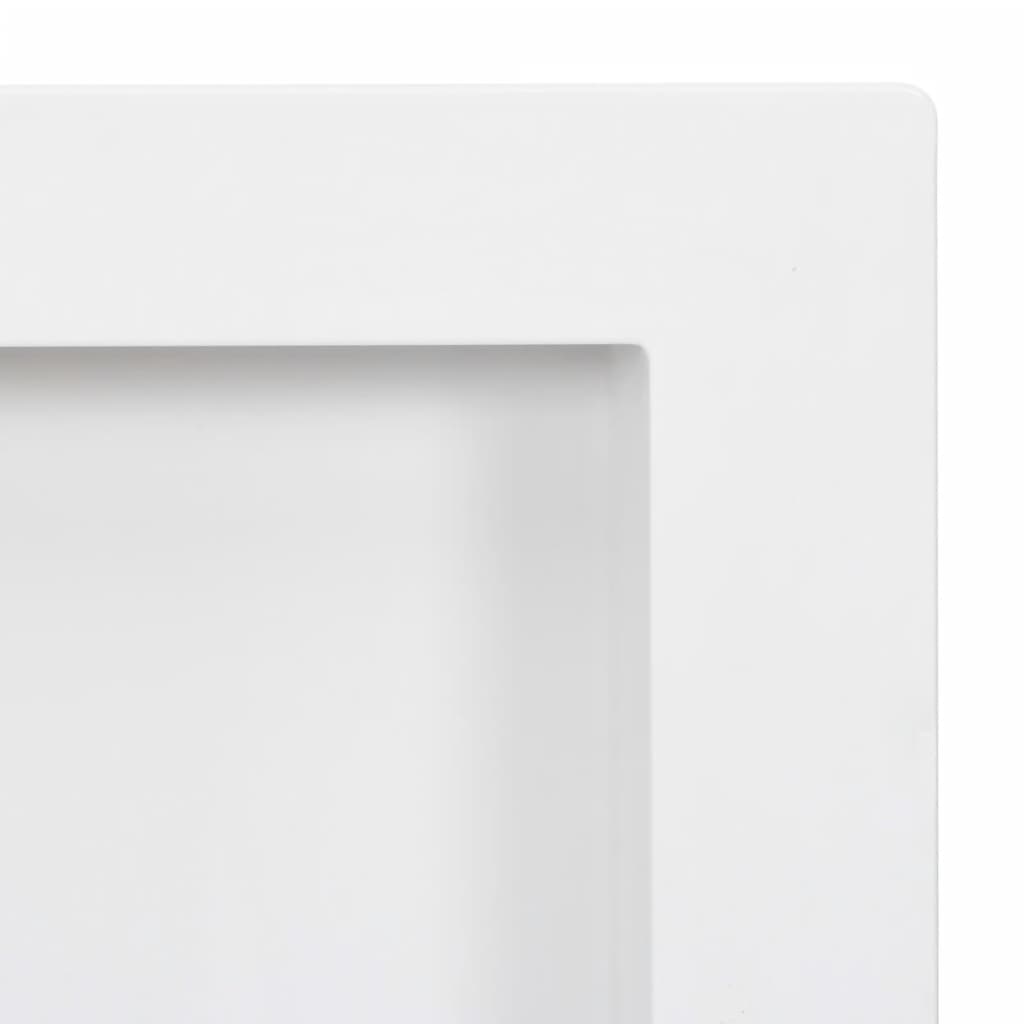 bruseniche med 2 rum 41x69x9 cm mat hvid