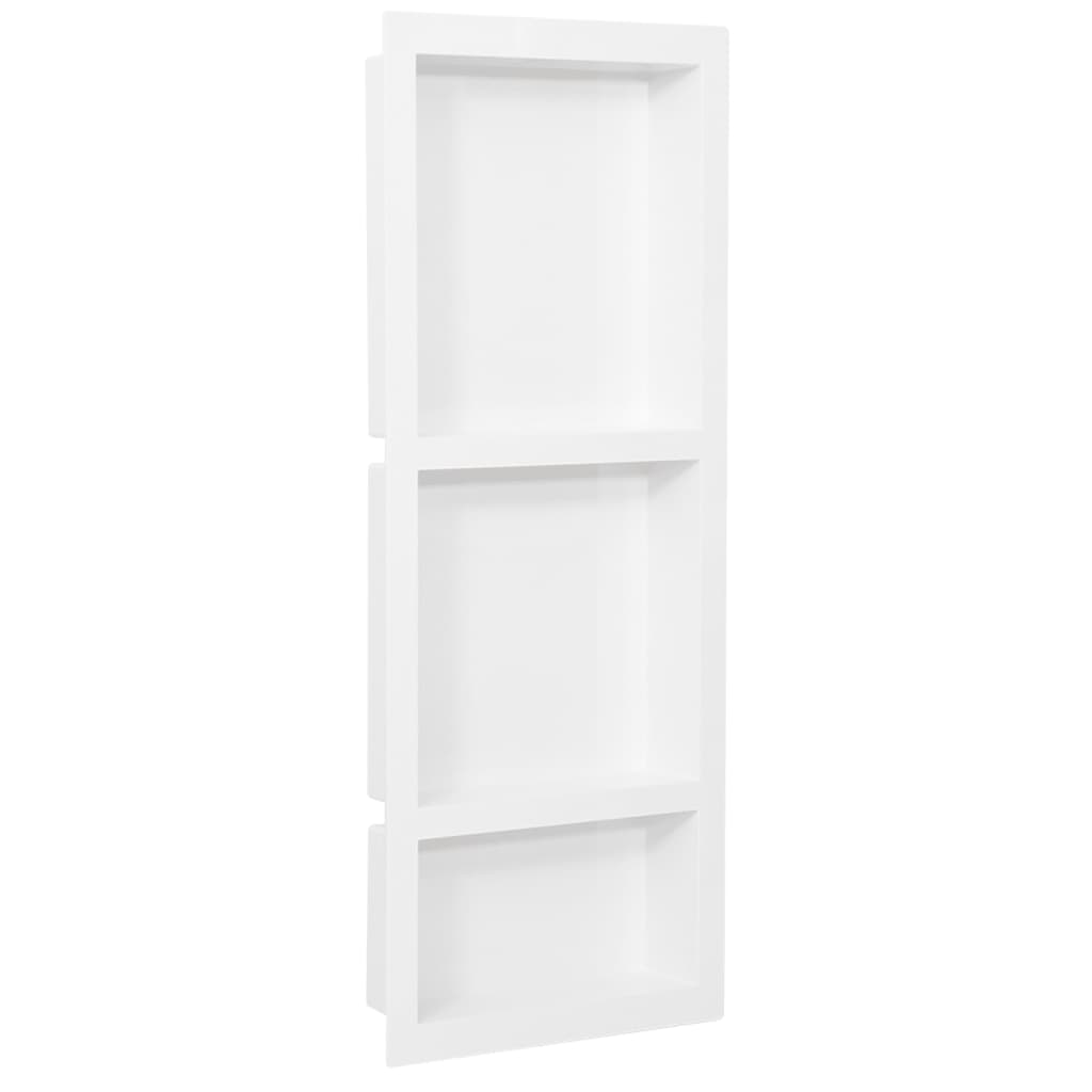 bruseniche med 3 rum 41x99x9 cm mat hvid