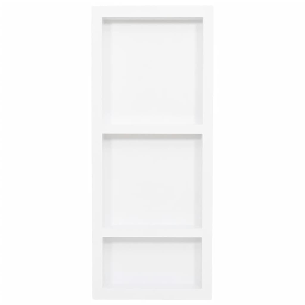 bruseniche med 3 rum 41x99x9 cm mat hvid
