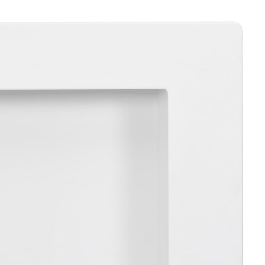 bruseniche med 3 rum 41x99x9 cm mat hvid