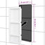 bruseniche med 3 rum 41x99x9 cm mat hvid