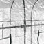 drivhus 160x400x190 cm PVC og pulverlakeret stål transparent