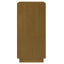 bogreol 40x35x71 cm massivt fyrretræ gyldenbrun