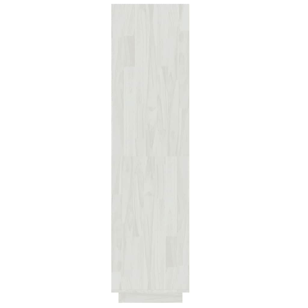 bogreol/rumdeler 40x35x135 cm massivt fyrretræ hvid