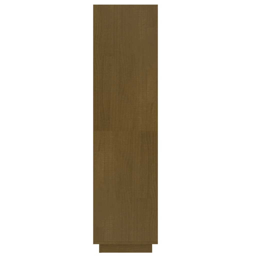 bogreol/rumdeler 40x35x135 cm massivt fyrretræ gyldenbrun