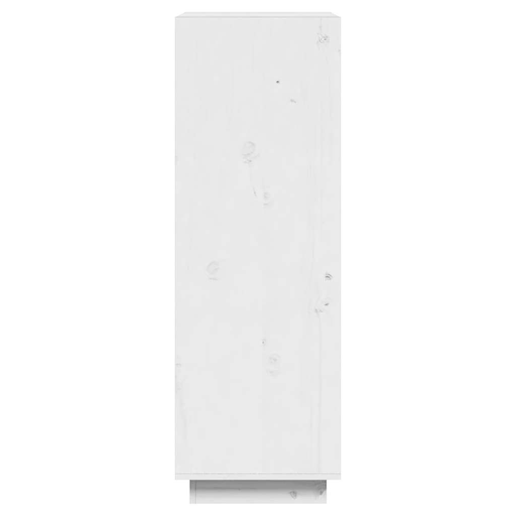 bogreol/rumdeler 60x35x103 cm massivt fyrretræ hvid