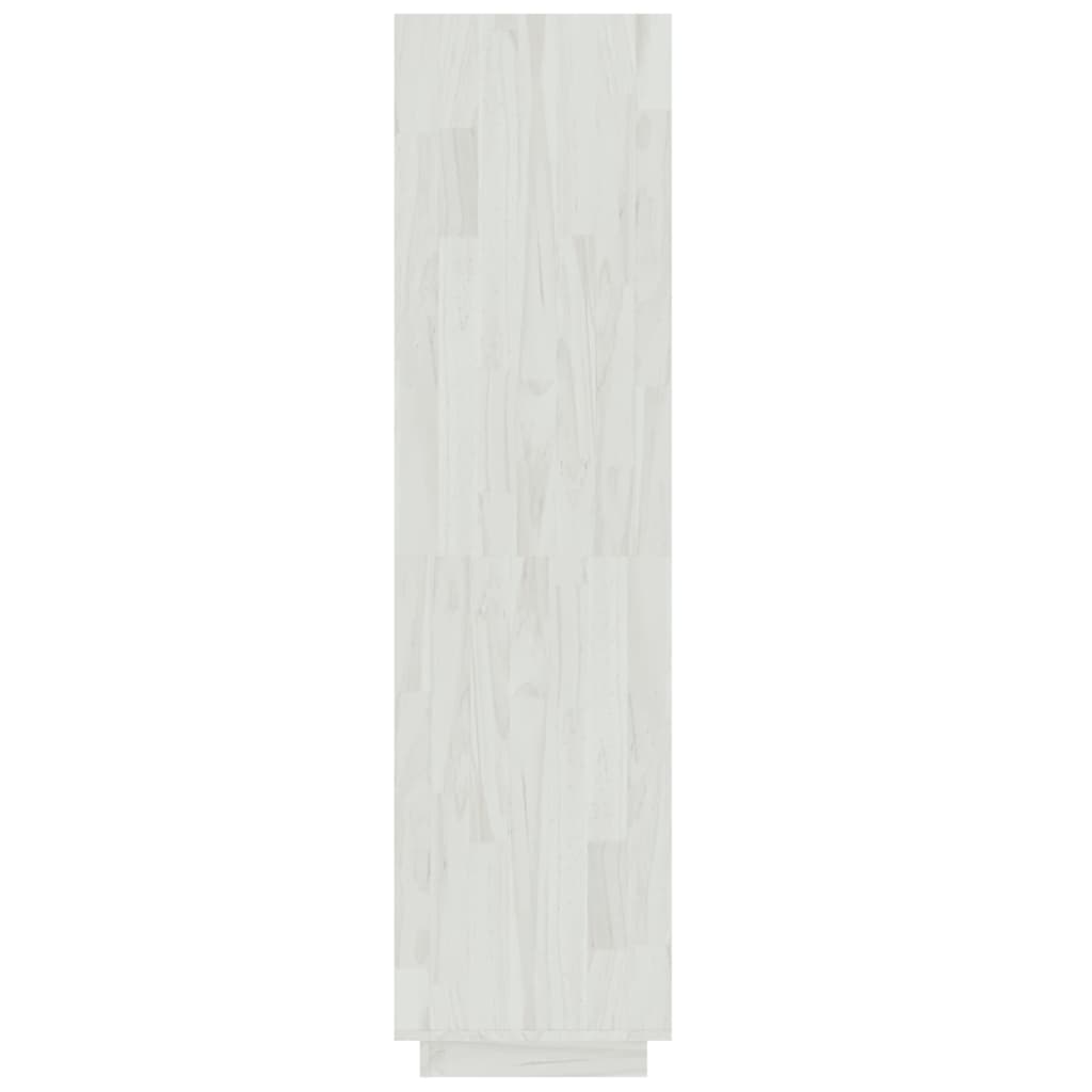 bogreol/rumdeler 60x35x135 cm massivt fyrretræ hvid