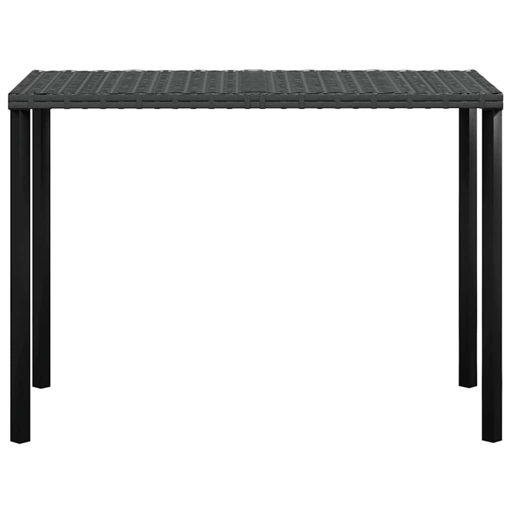 sofasæt med hynder 5 dele L-facon polyrattan sort