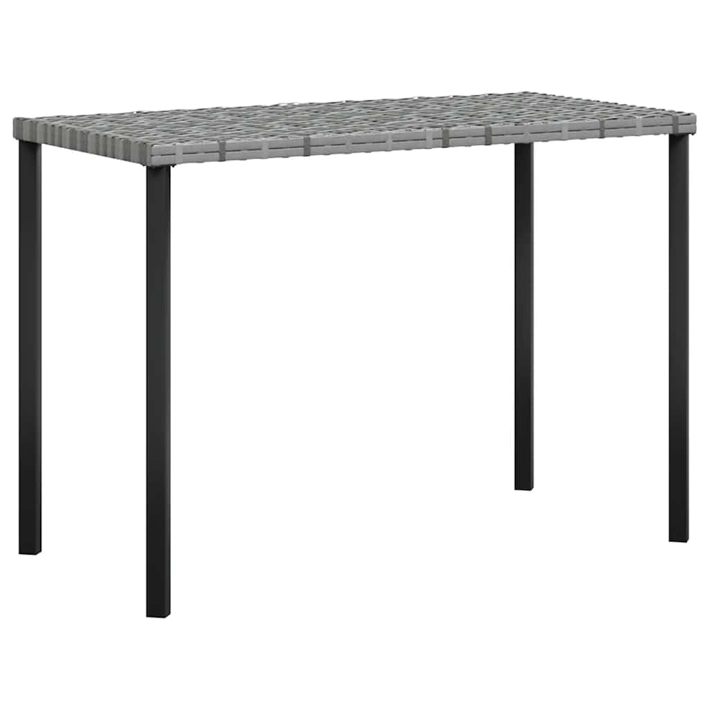 sofasæt med hynder 5 dele L-facon polyrattan grå