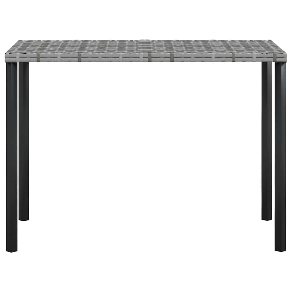 sofasæt med hynder 5 dele L-facon polyrattan grå