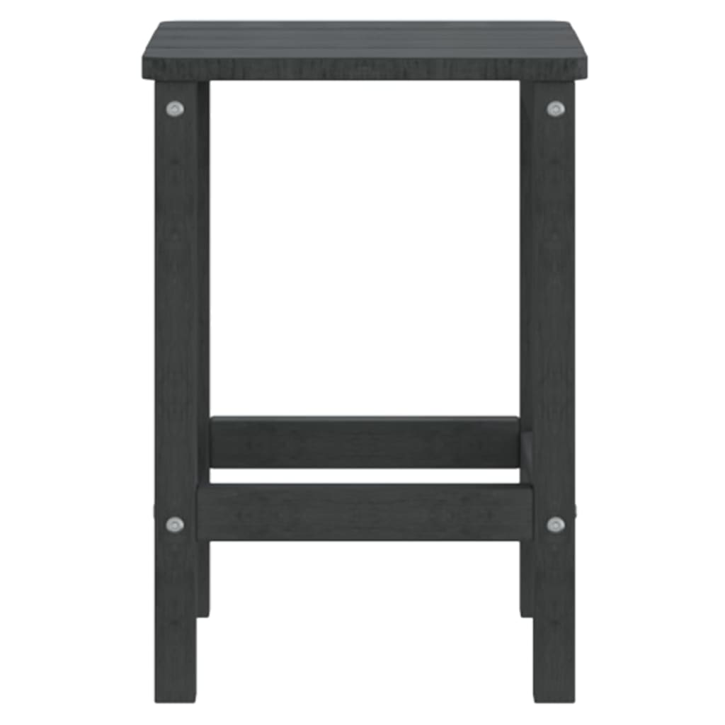 Adirondack-havebord 38x38x46 HDPE antracitgrå