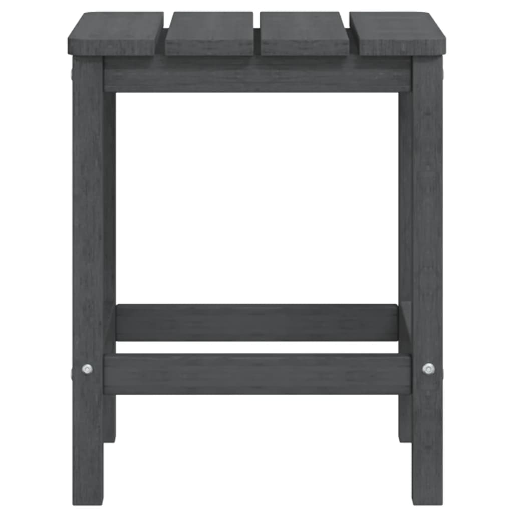 Adirondack-havebord 38x38x46 HDPE antracitgrå